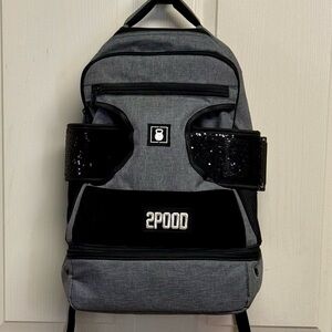 2POOD Women’s Gray Performance Backpack & Weightlifting Belt Combo Size Medium